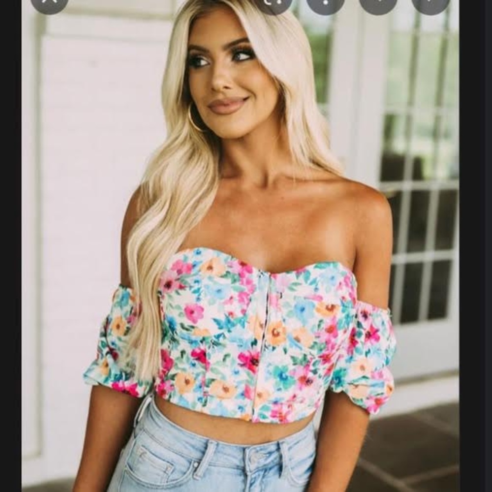 Floral Off The Shoulder
